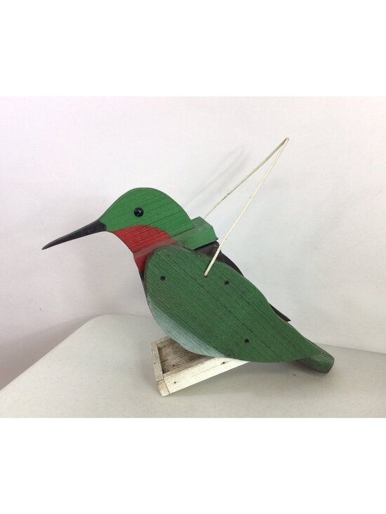 The Woodpecker Family Other - The Woodpecker Family Amish Handcrafted Birdhouse Hummingbird